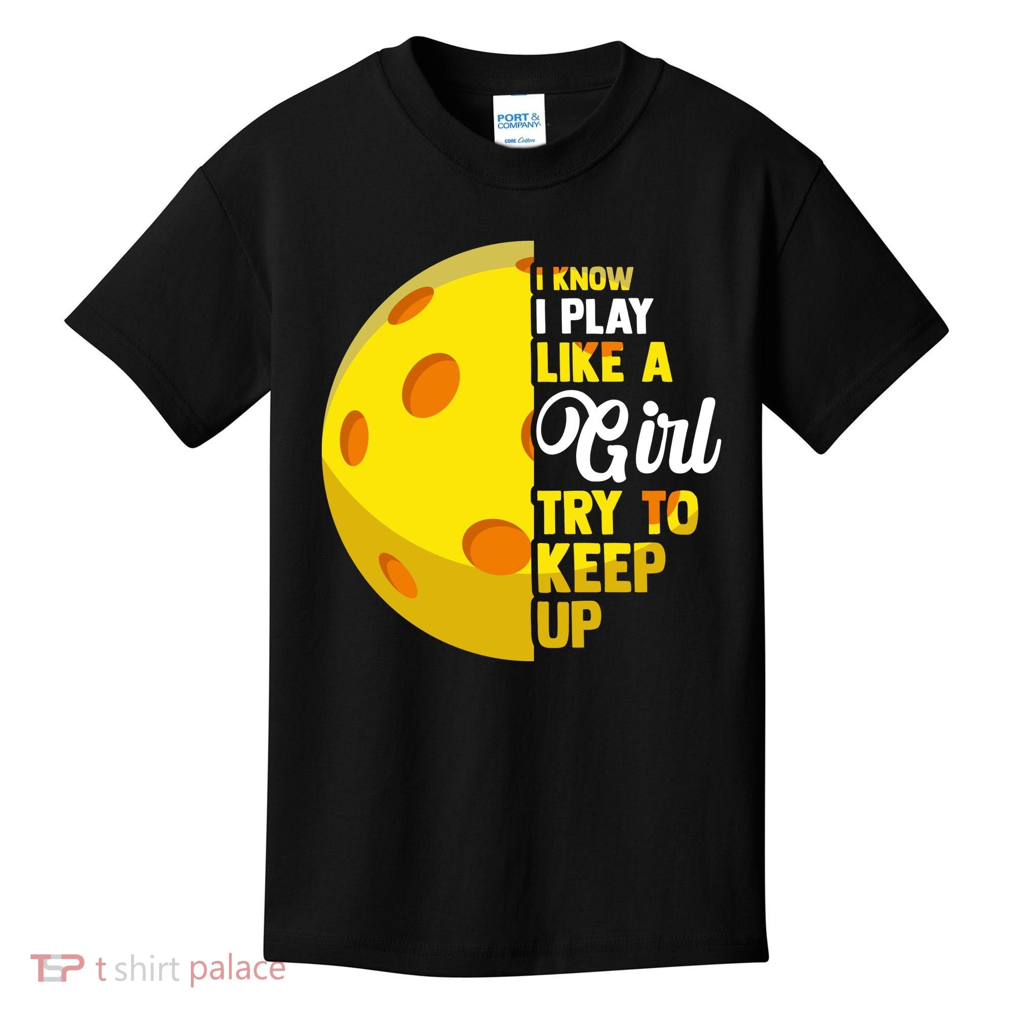 Funny Pickleball Player Girl Pickleball Gift Kids T-Shirt