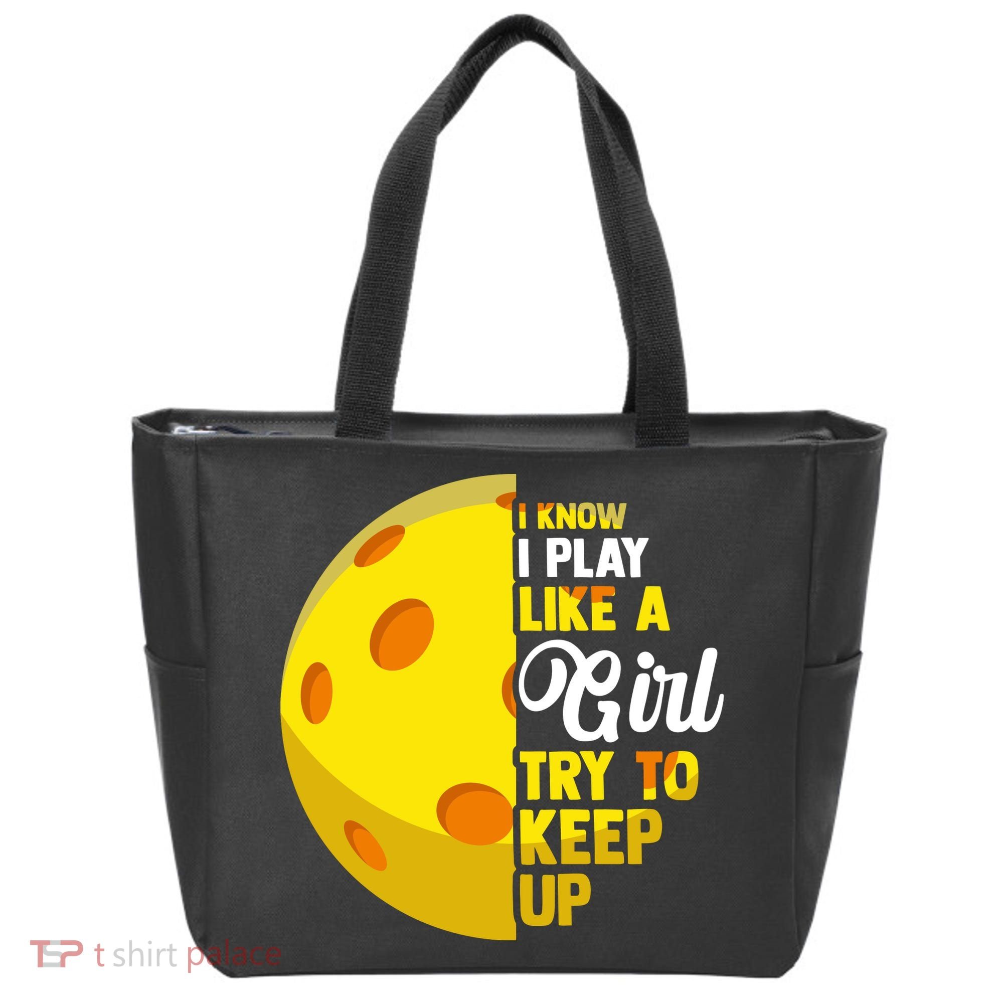 Funny Pickleball Player Girl Pickleball Gift Tote Bag
