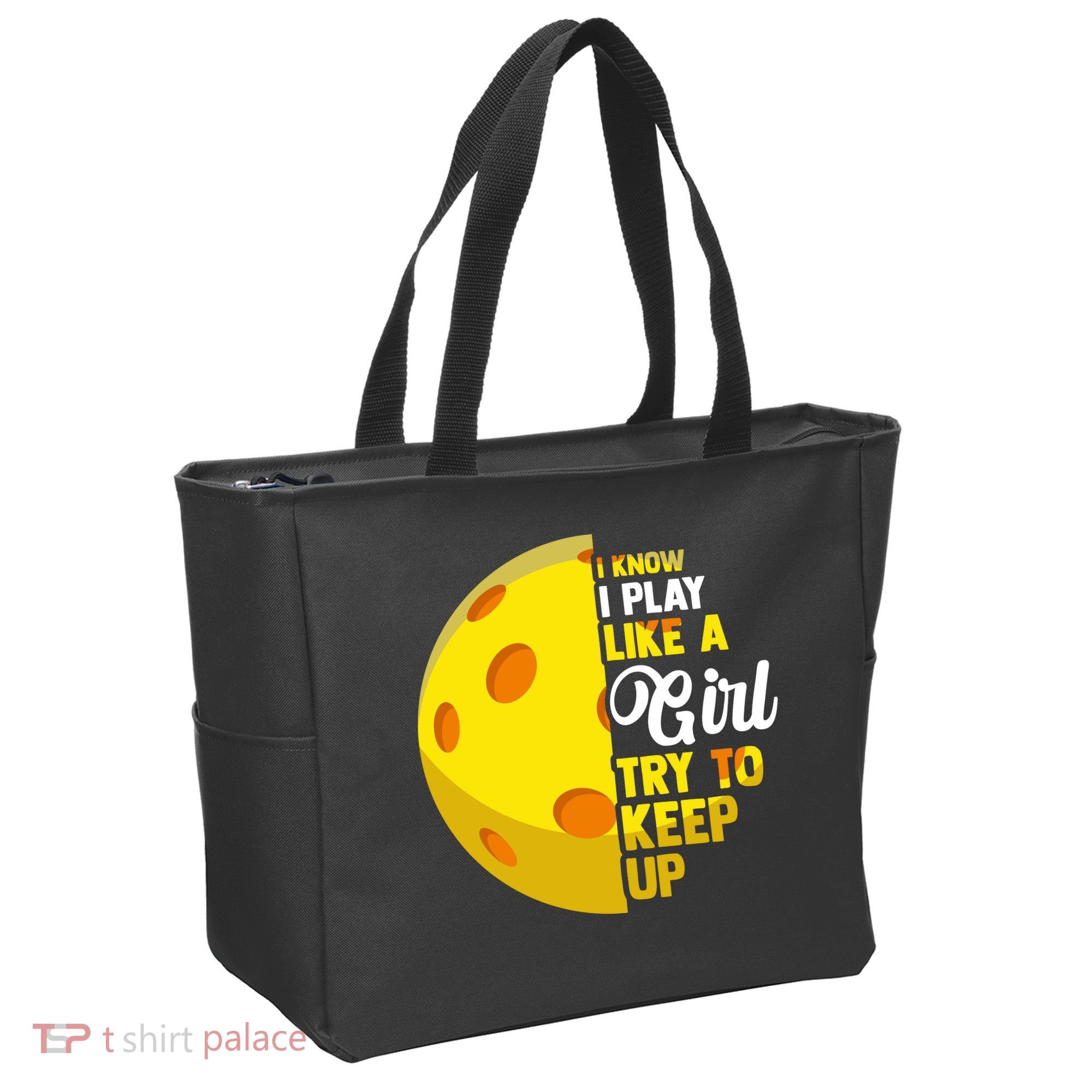 Funny Pickleball Player Girl Pickleball Gift Tote Bag