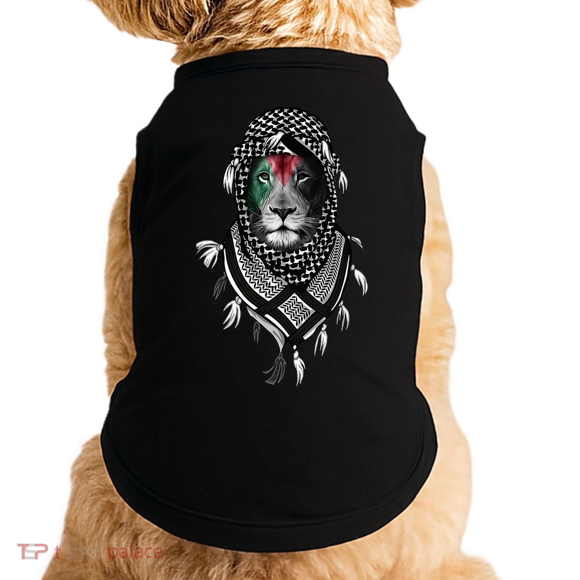 Free Palestine Palestinian Lion Doggie Tank