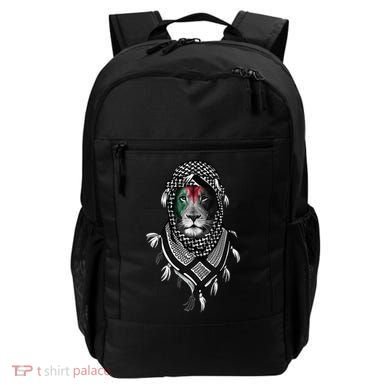 Free Palestine Palestinian Lion Backpack