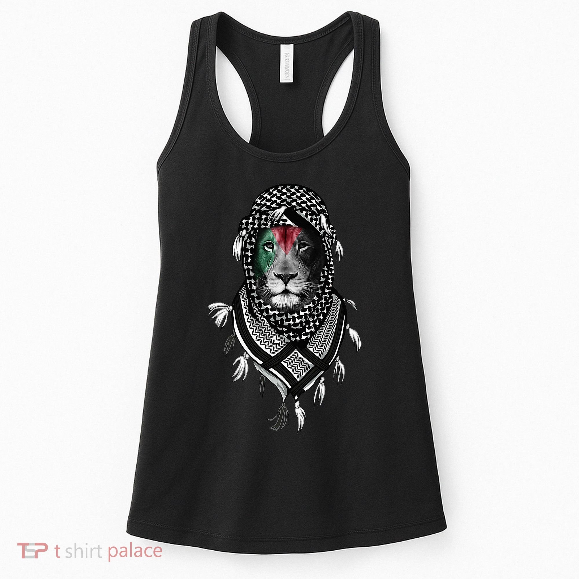 Free Palestine Palestinian Lion Women's Tank Top