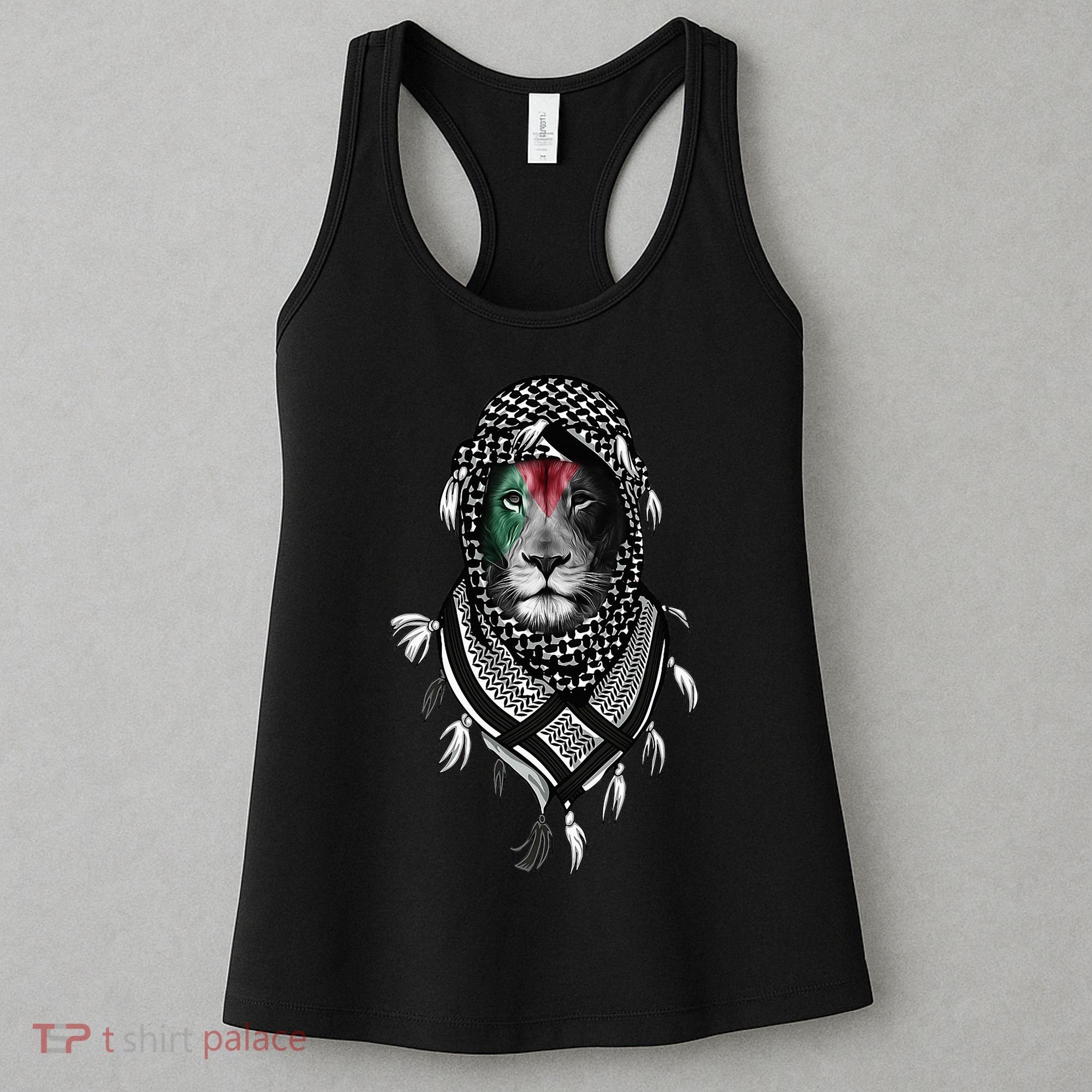 Free Palestine Palestinian Lion Women's Tank Top