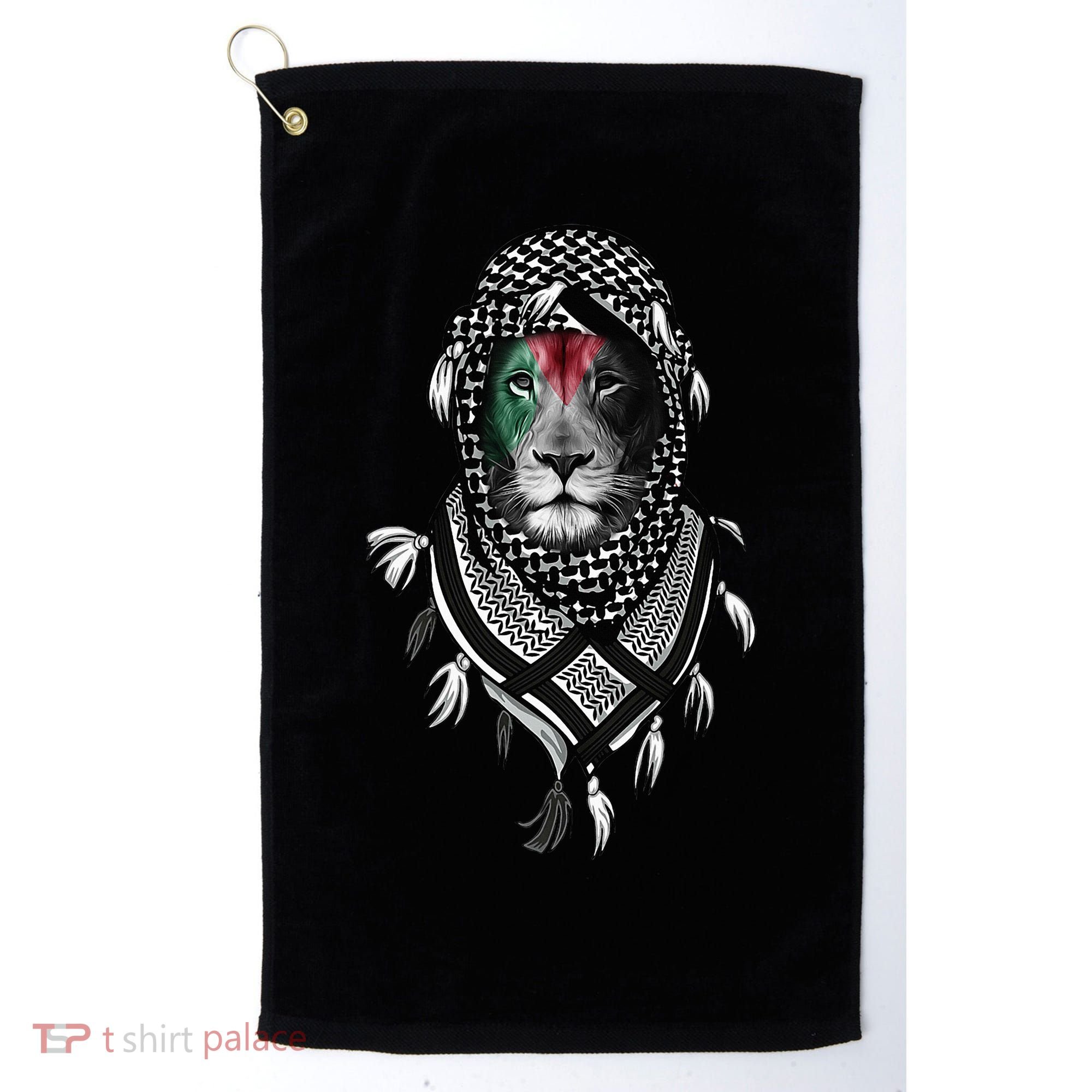 Free Palestine Palestinian Lion Golf Towel