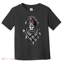 Free Palestine Palestinian Lion Toddler T-Shirt thumb 0