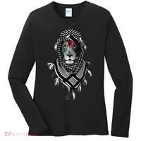 Free Palestine Palestinian Lion Women's Long Sleeve Shirt thumb 0
