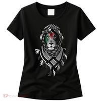 Free Palestine Palestinian Lion Women's T-Shirt thumb 0