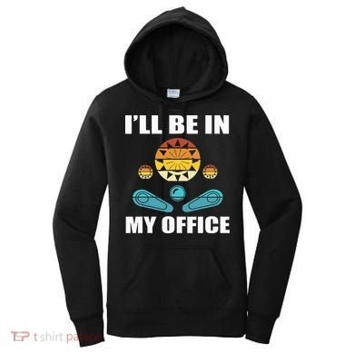 Funny Pinball Player Design Retro Gamer Pinnball Women's Hoodie