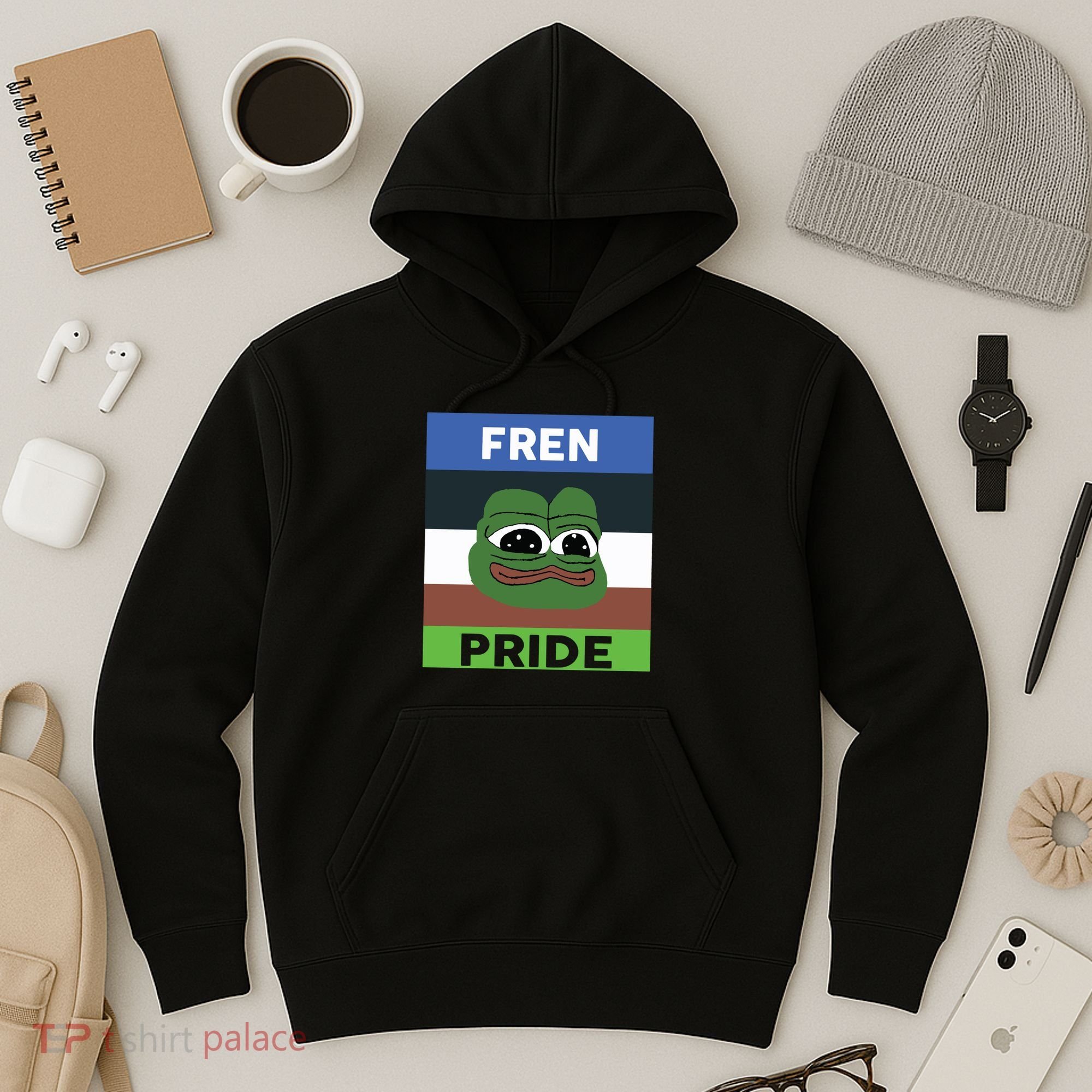 Fren Pride PEPE The Frog Hoodie