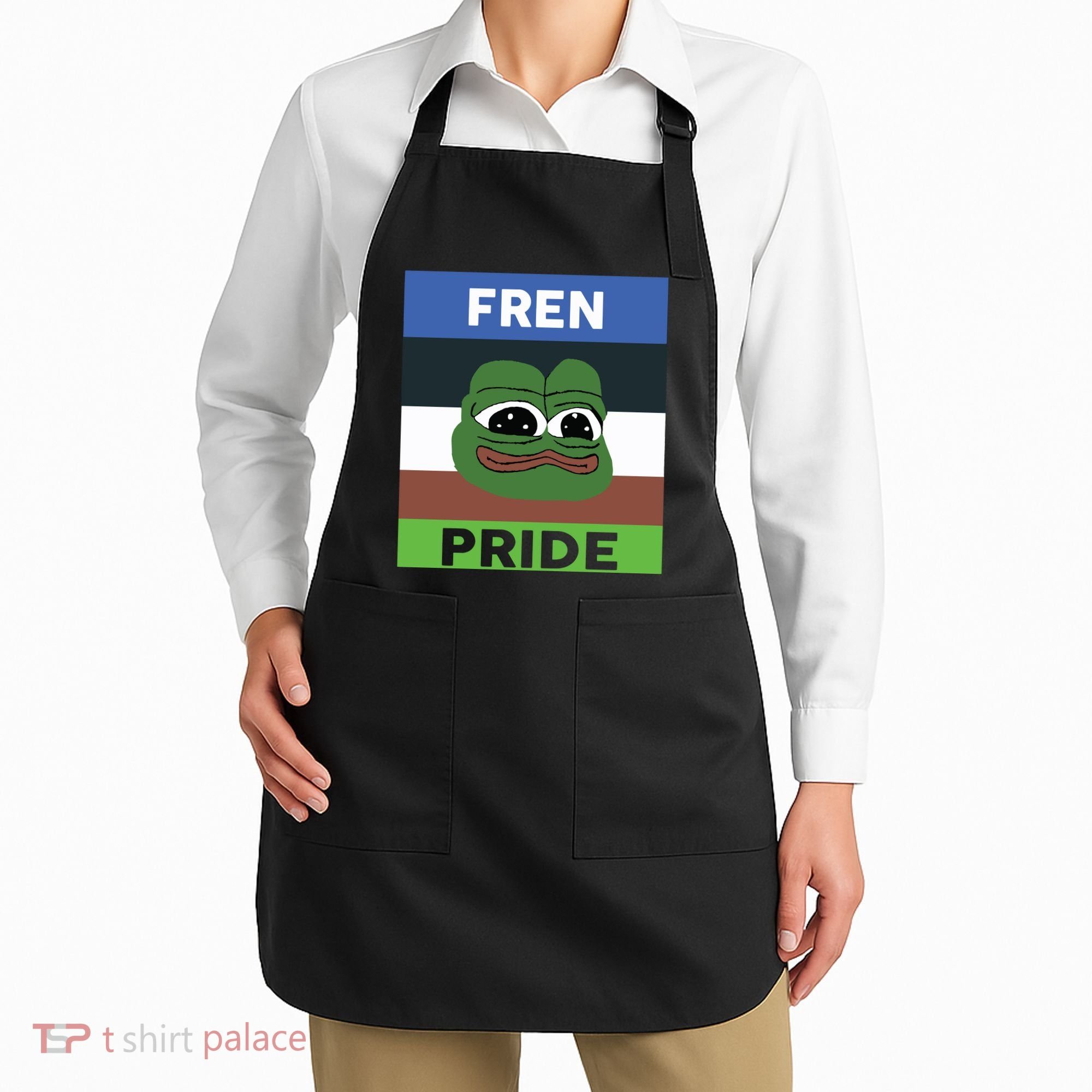 Fren Pride PEPE The Frog Apron