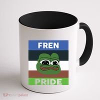 Fren Pride PEPE The Frog Coffee Mug thumb 1