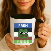 Fren Pride PEPE The Frog Coffee Mug thumb 3