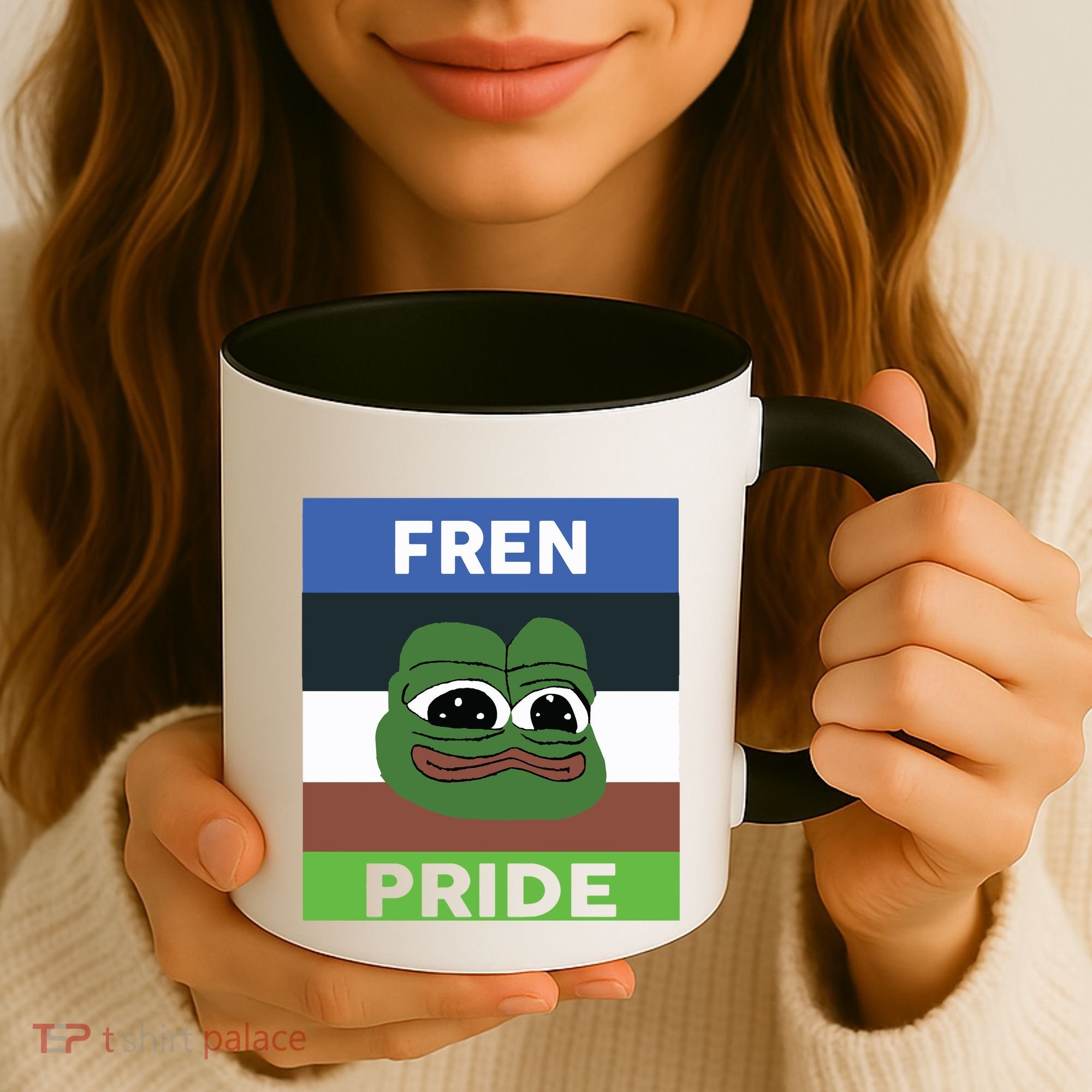 Fren Pride PEPE The Frog Coffee Mug