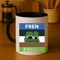 Fren Pride PEPE The Frog Coffee Mug thumb 4