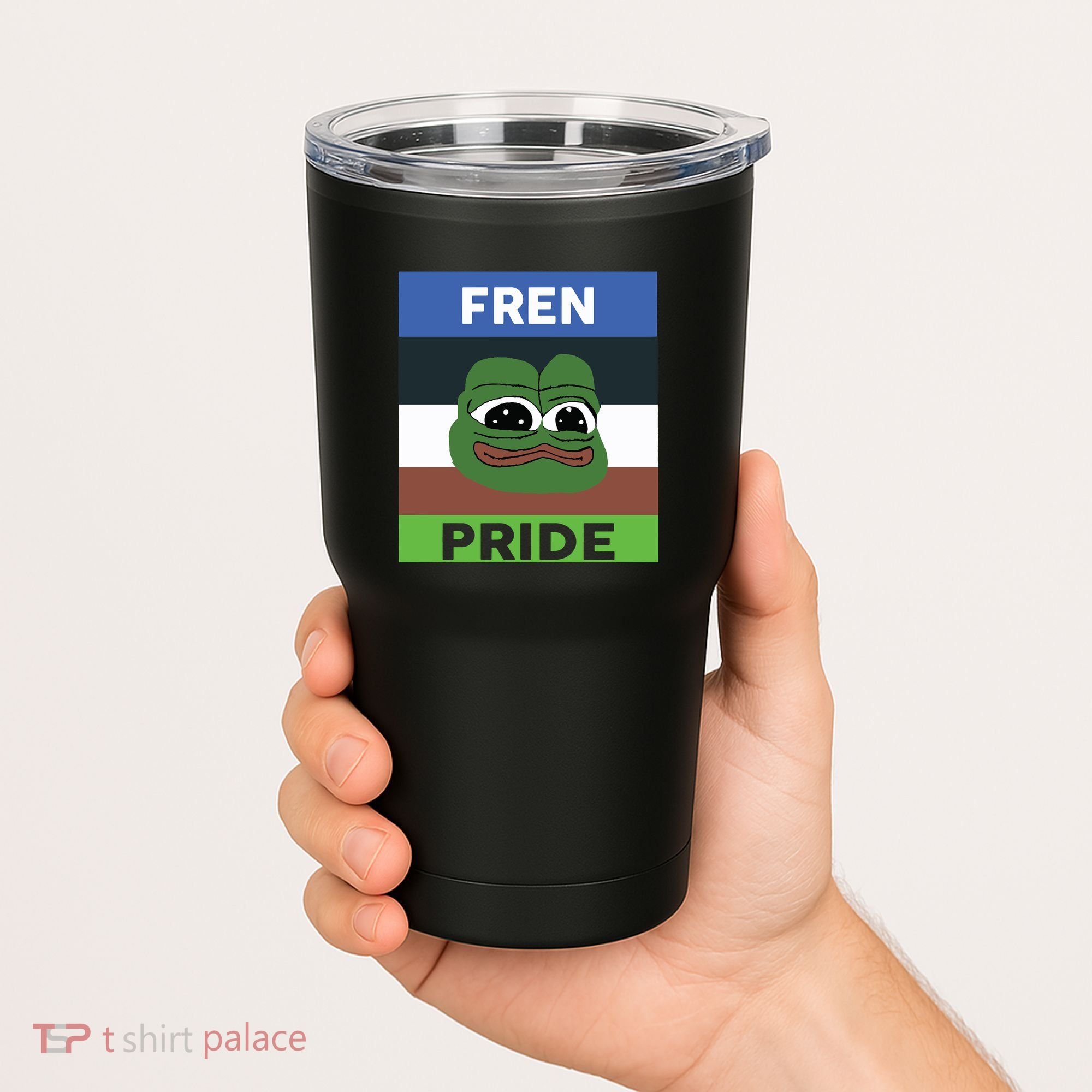 Fren Pride PEPE The Frog Tumbler