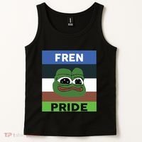Fren Pride PEPE The Frog Tank Top thumb 2