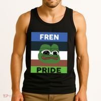 Fren Pride PEPE The Frog Tank Top thumb 3