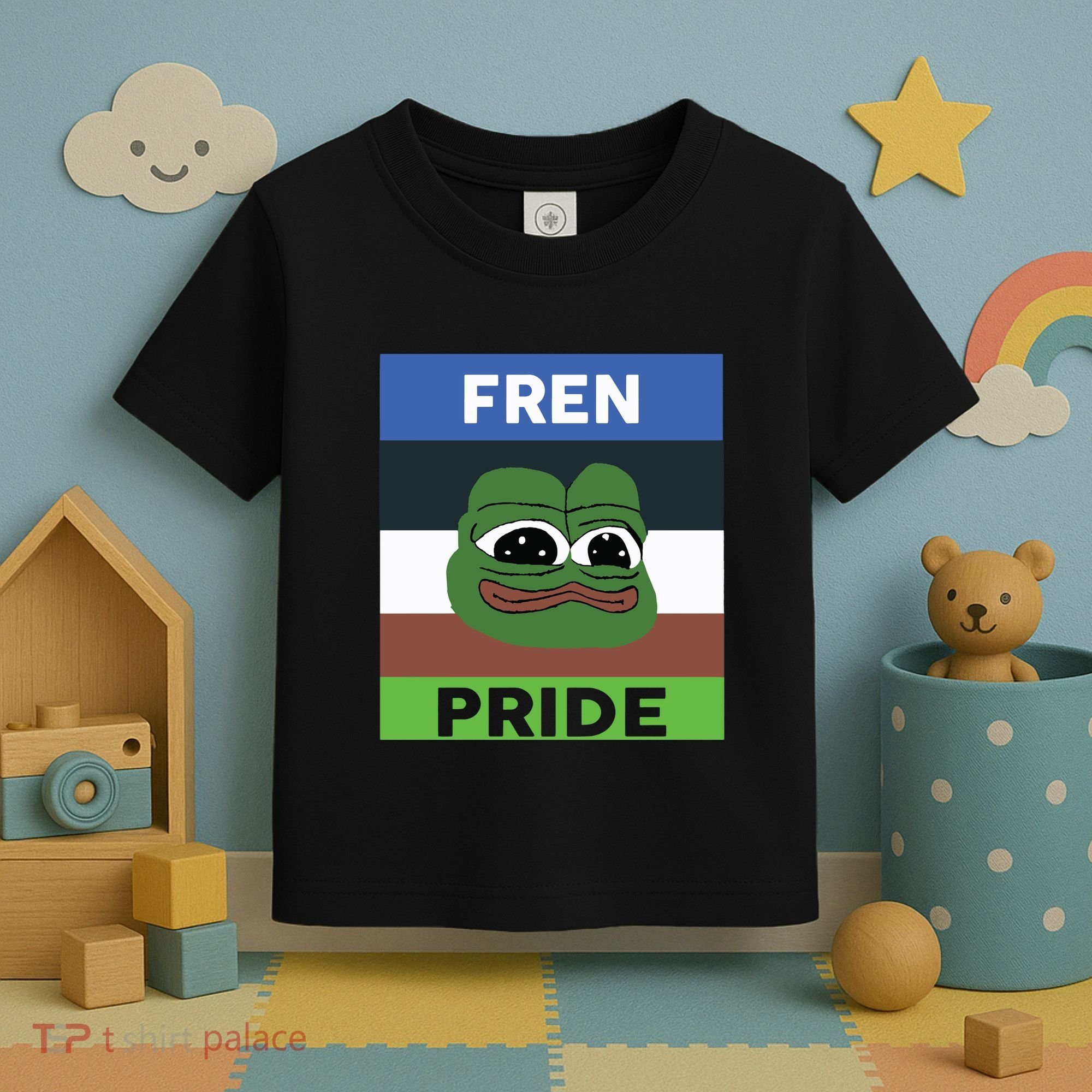 Fren Pride PEPE The Frog Toddler T-Shirt