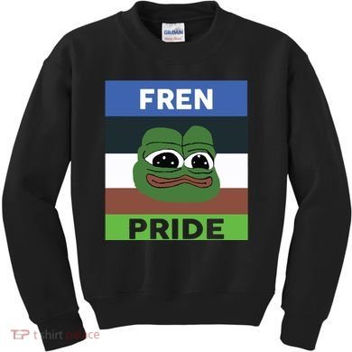 Fren Pride PEPE The Frog Kids Sweatshirt