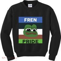 Fren Pride PEPE The Frog Kids Sweatshirt thumb 0