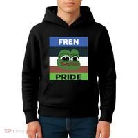 Fren Pride PEPE The Frog Kids Hoodie thumb 4