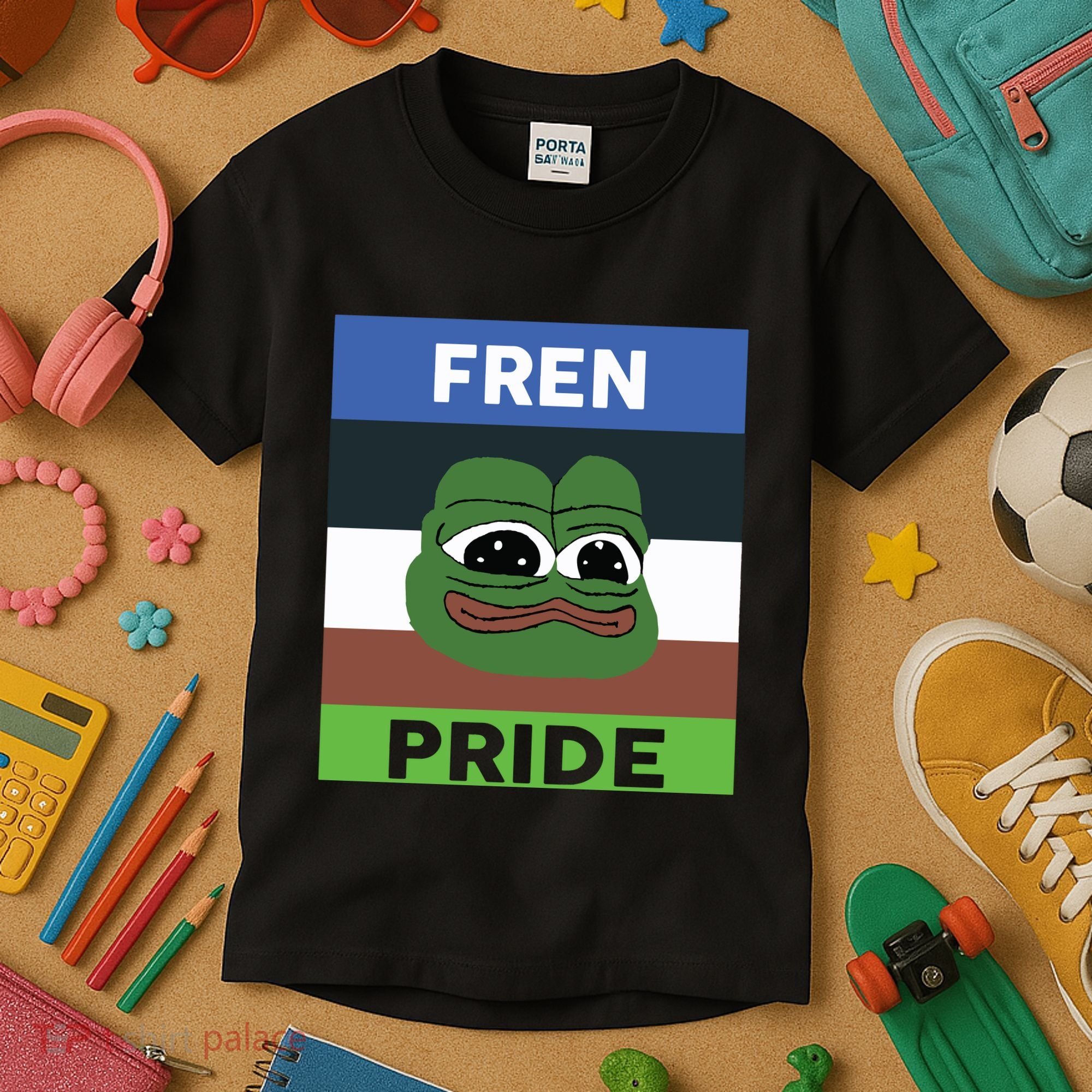 Fren Pride PEPE The Frog Kids T-Shirt