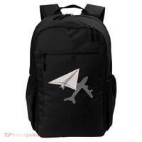 Funny Pilot Paper Airplane Funny Gift For Cofunny Giftpilots Boys Party Gift Backpack thumb 0