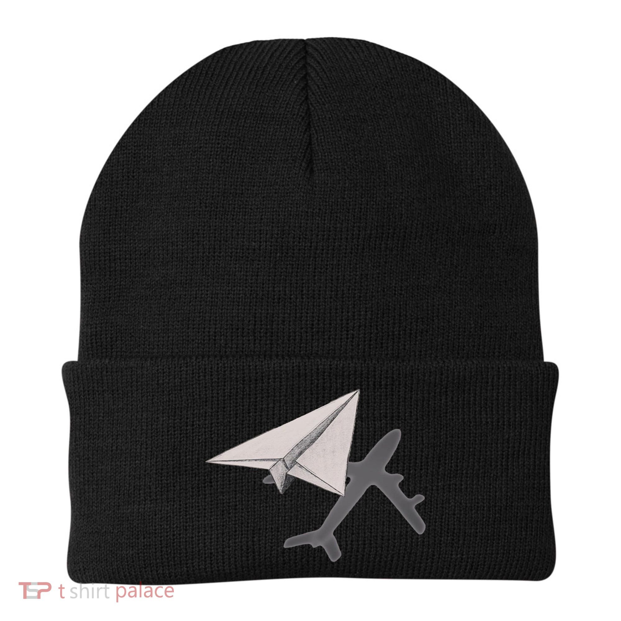 Funny Pilot Paper Airplane Funny Gift For Cofunny Giftpilots Boys Party Gift Beanie