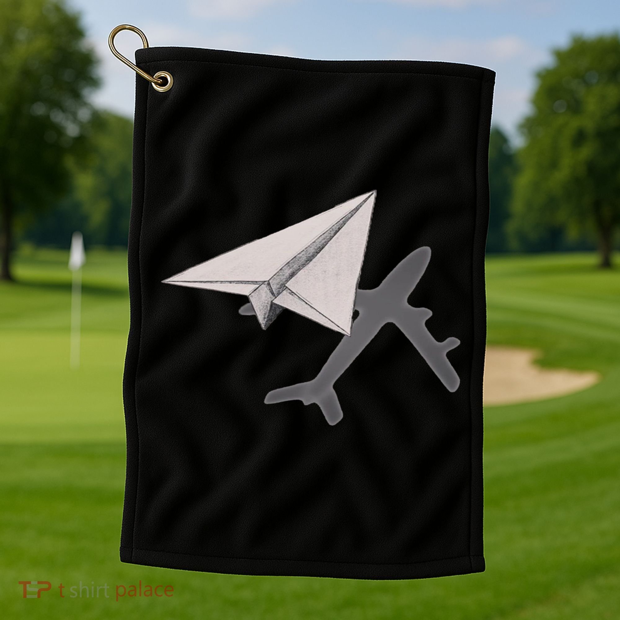 Funny Pilot Paper Airplane Funny Gift For Cofunny Giftpilots Boys Party Gift Golf Towel