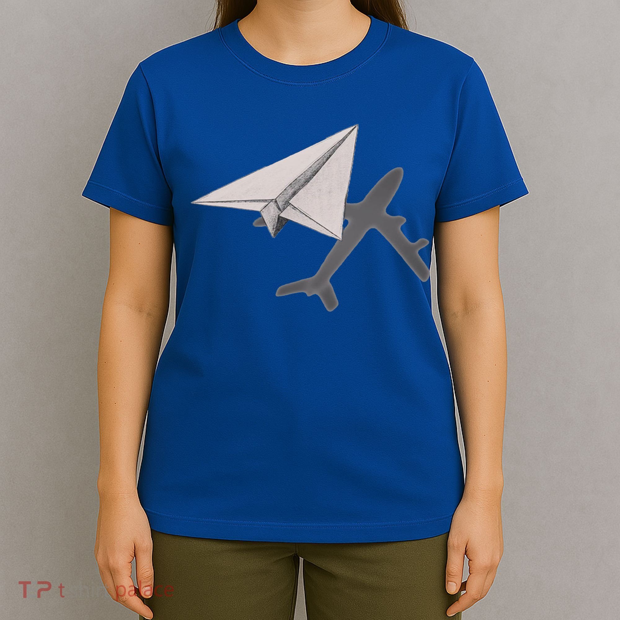 Funny Pilot Paper Airplane Funny Gift For Cofunny Giftpilots Boys Party Gift T-Shirt