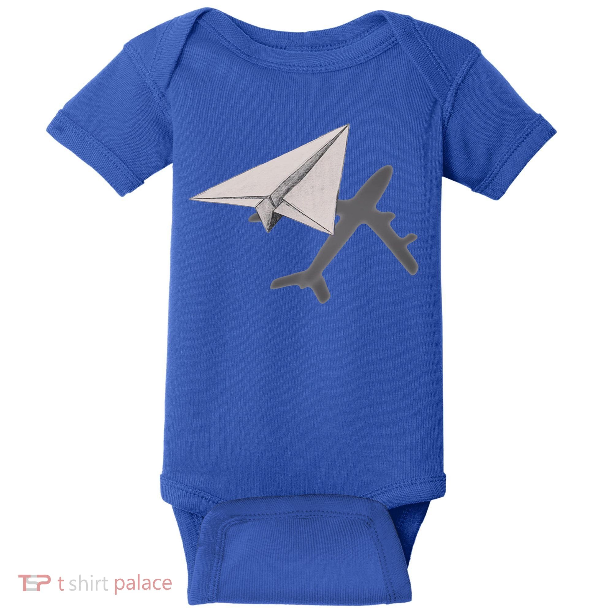 Funny Pilot Paper Airplane Funny Gift For Cofunny Giftpilots Boys Party Gift Baby Bodysuit