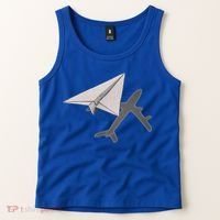 Funny Pilot Paper Airplane Funny Gift For Cofunny Giftpilots Boys Party Gift Tank Top thumb 2