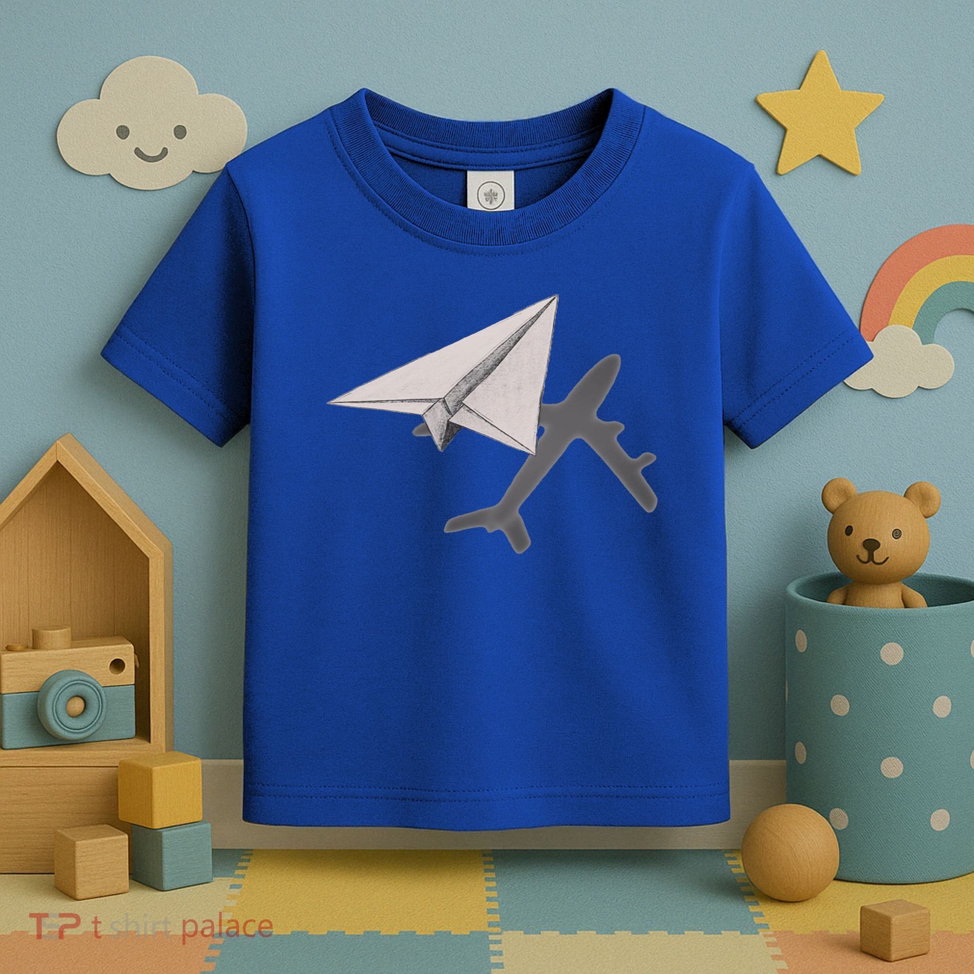 Funny Pilot Paper Airplane Funny Gift For Cofunny Giftpilots Boys Party Gift Toddler T-Shirt