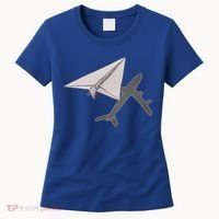 Funny Pilot Paper Airplane Funny Gift For Cofunny Giftpilots Boys Party Gift Women's T-Shirt thumb 0