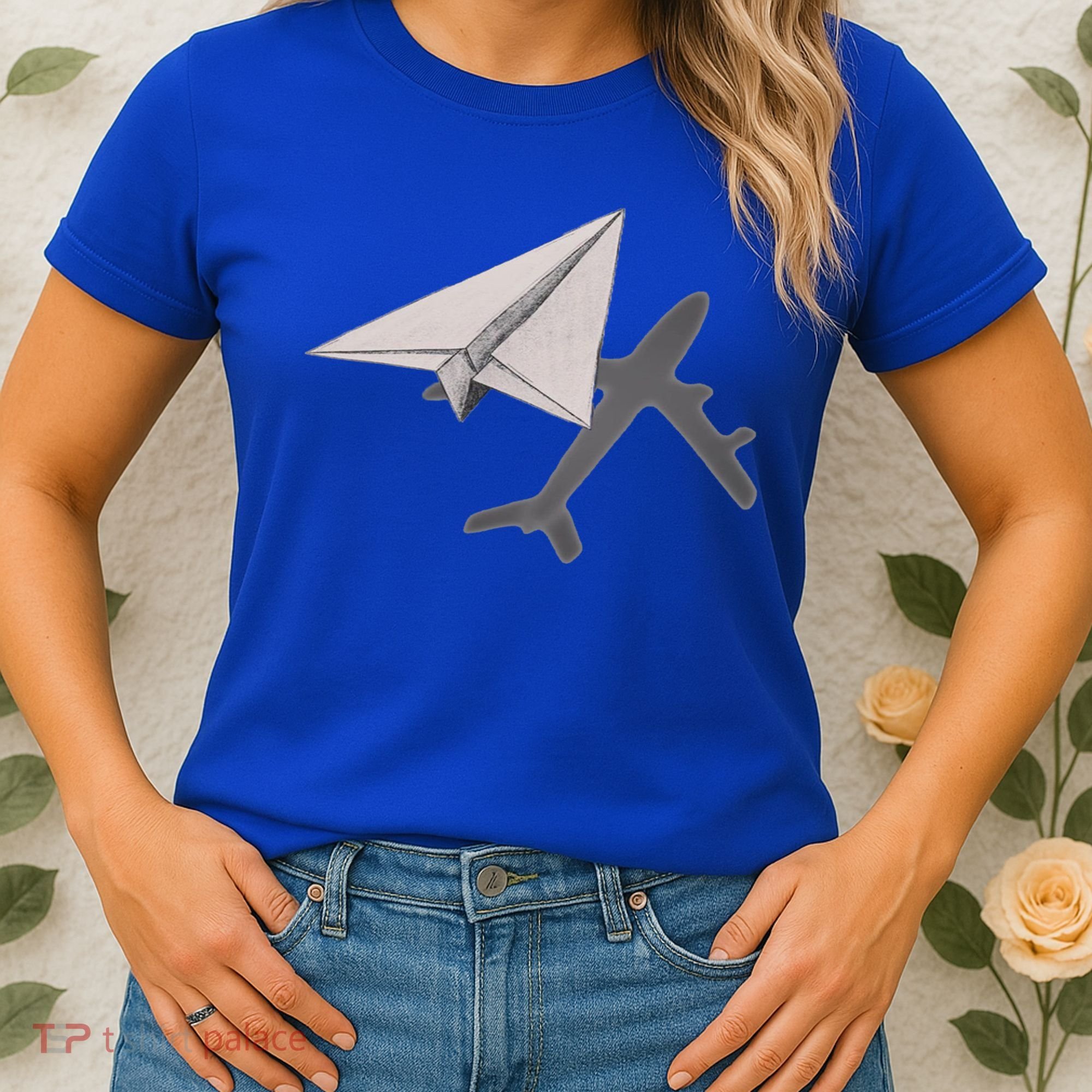 Funny Pilot Paper Airplane Funny Gift For Cofunny Giftpilots Boys Party Gift Women's T-Shirt