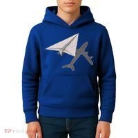 Funny Pilot Paper Airplane Funny Gift For Cofunny Giftpilots Boys Party Gift Kids Hoodie thumb 4