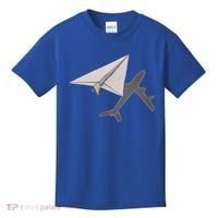 Funny Pilot Paper Airplane Funny Gift For Cofunny Giftpilots Boys Party Gift Kids T-Shirt thumb 0