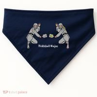 Fun Pickleball, Pickleball Ninja Mixed Doubles, Pickleball For Life USA-Made Doggie Bandana thumb 0