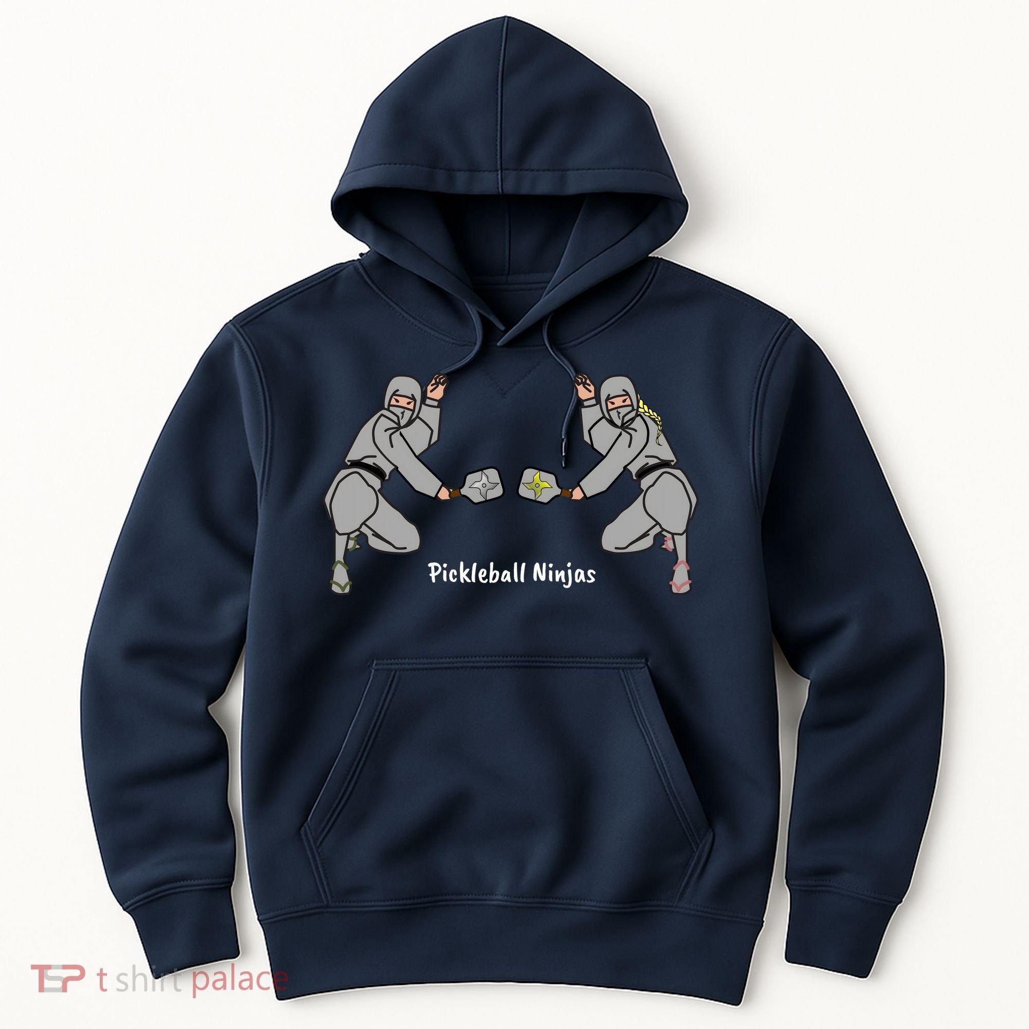 Fun Pickleball, Pickleball Ninja Mixed Doubles, Pickleball For Life Hoodie