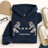 Fun Pickleball, Pickleball Ninja Mixed Doubles, Pickleball For Life Hoodie thumb 4