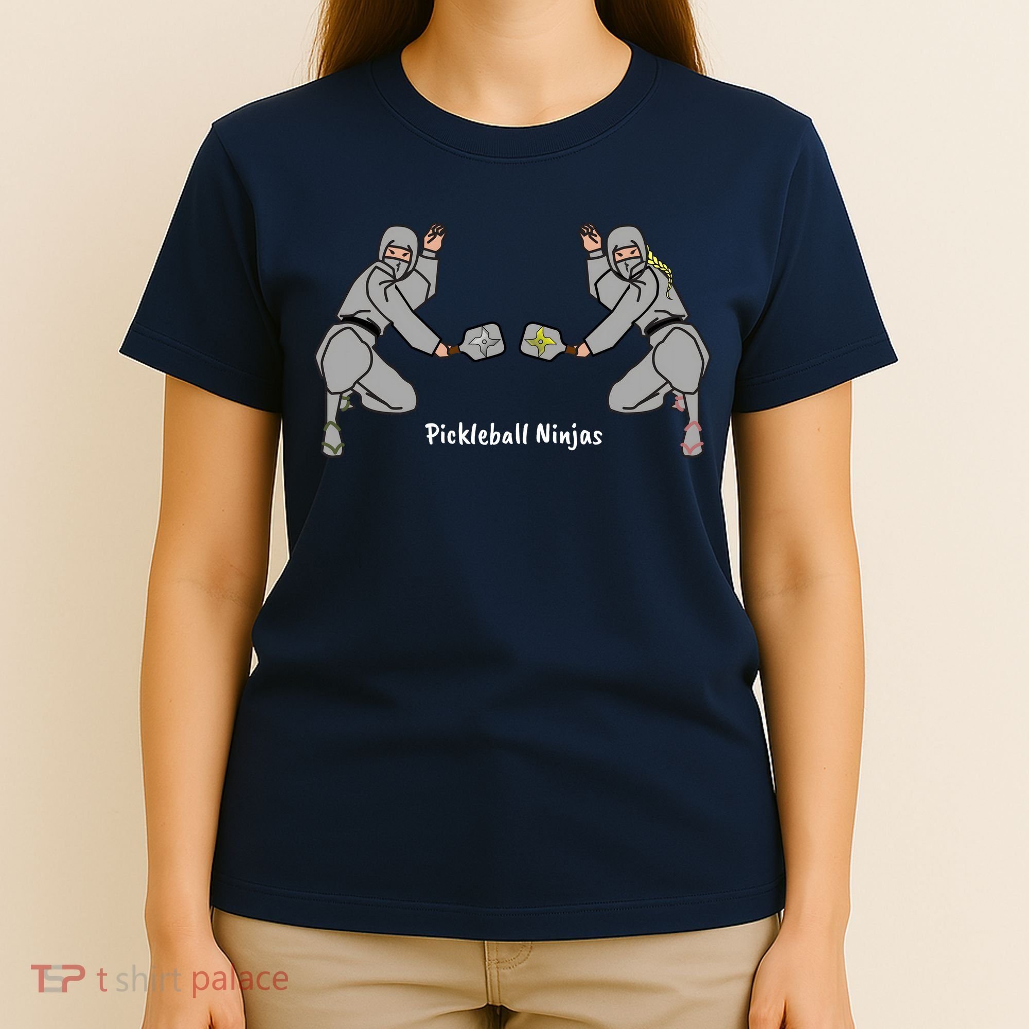Fun Pickleball, Pickleball Ninja Mixed Doubles, Pickleball For Life T-Shirt