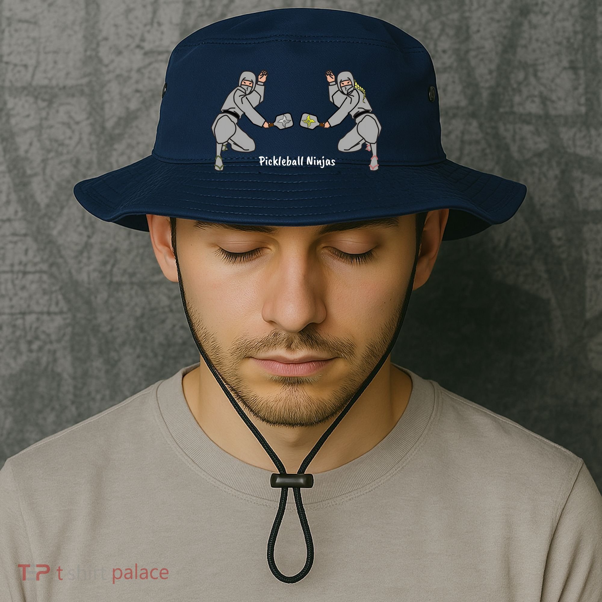 Fun Pickleball, Pickleball Ninja Mixed Doubles, Pickleball For Life Bucket Hat