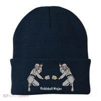 Fun Pickleball, Pickleball Ninja Mixed Doubles, Pickleball For Life Beanie thumb 0