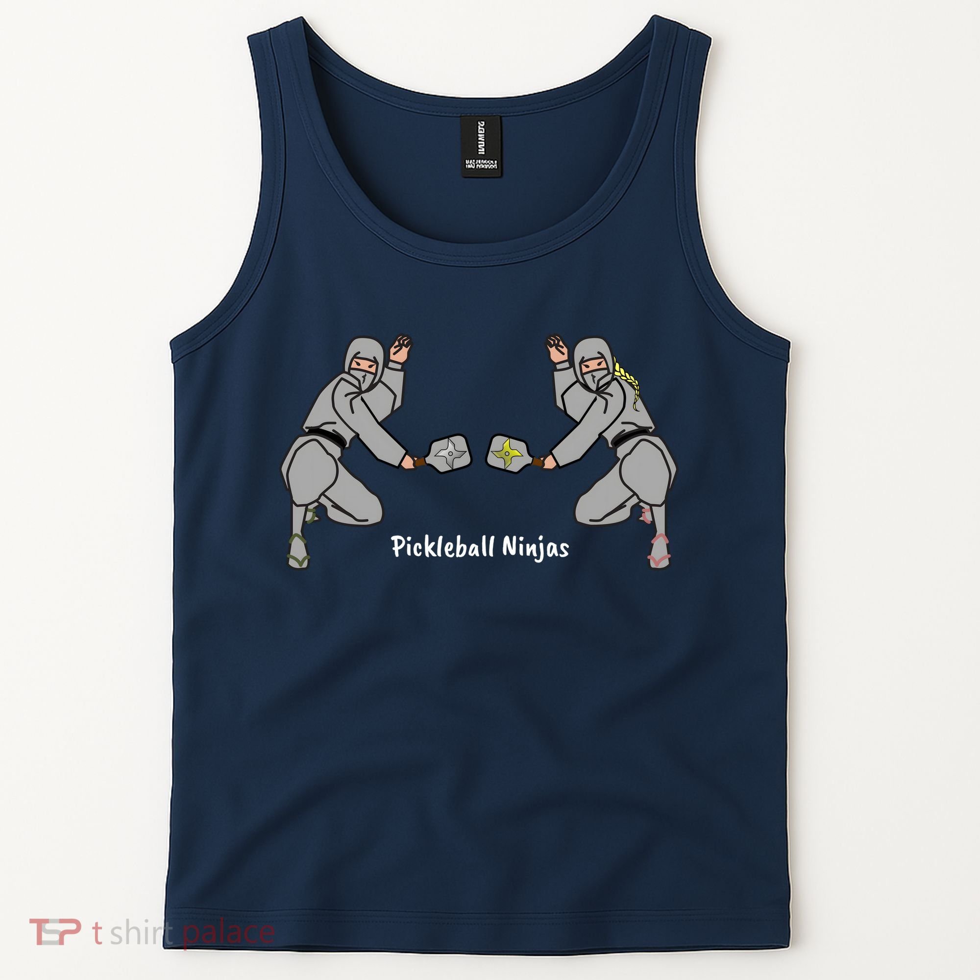 Fun Pickleball, Pickleball Ninja Mixed Doubles, Pickleball For Life Tank Top