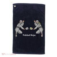 Fun Pickleball, Pickleball Ninja Mixed Doubles, Pickleball For Life Golf Towel thumb 0