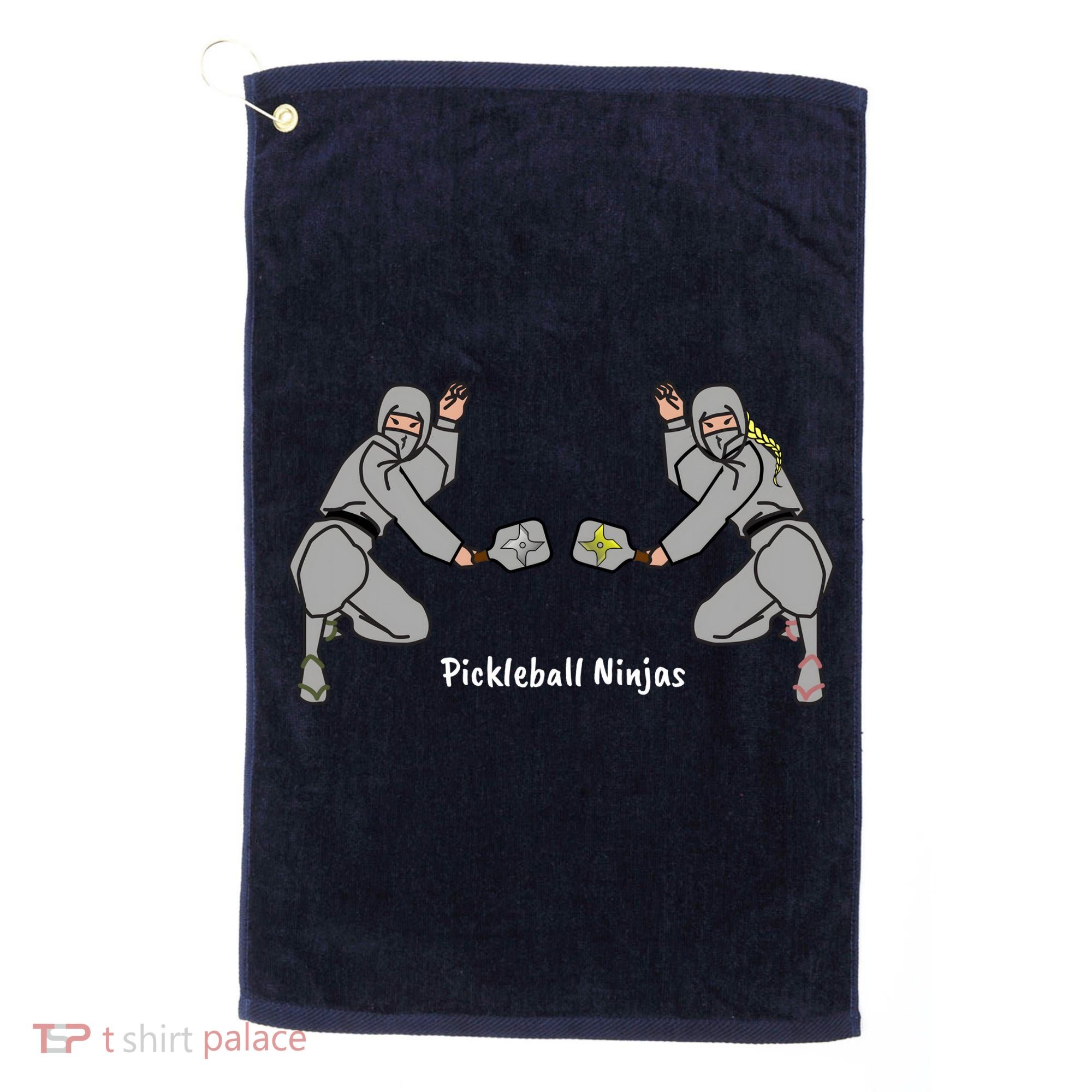 Fun Pickleball, Pickleball Ninja Mixed Doubles, Pickleball For Life Golf Towel
