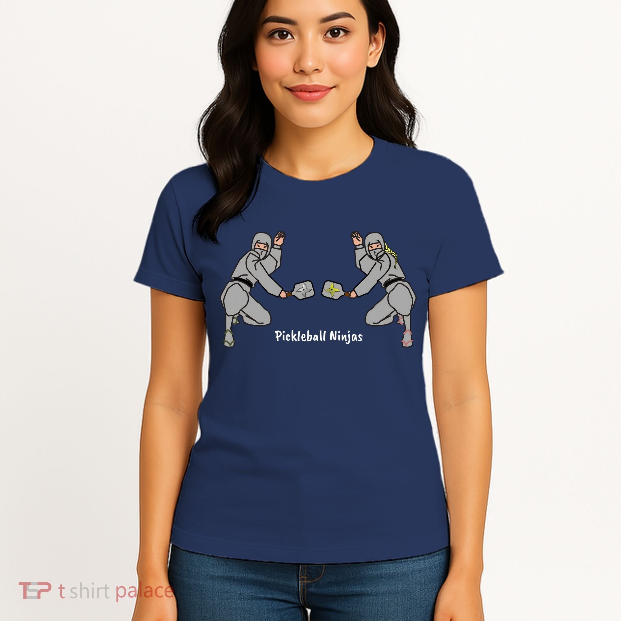 Fun Pickleball, Pickleball Ninja Mixed Doubles, Pickleball For Life Women's T-Shirt