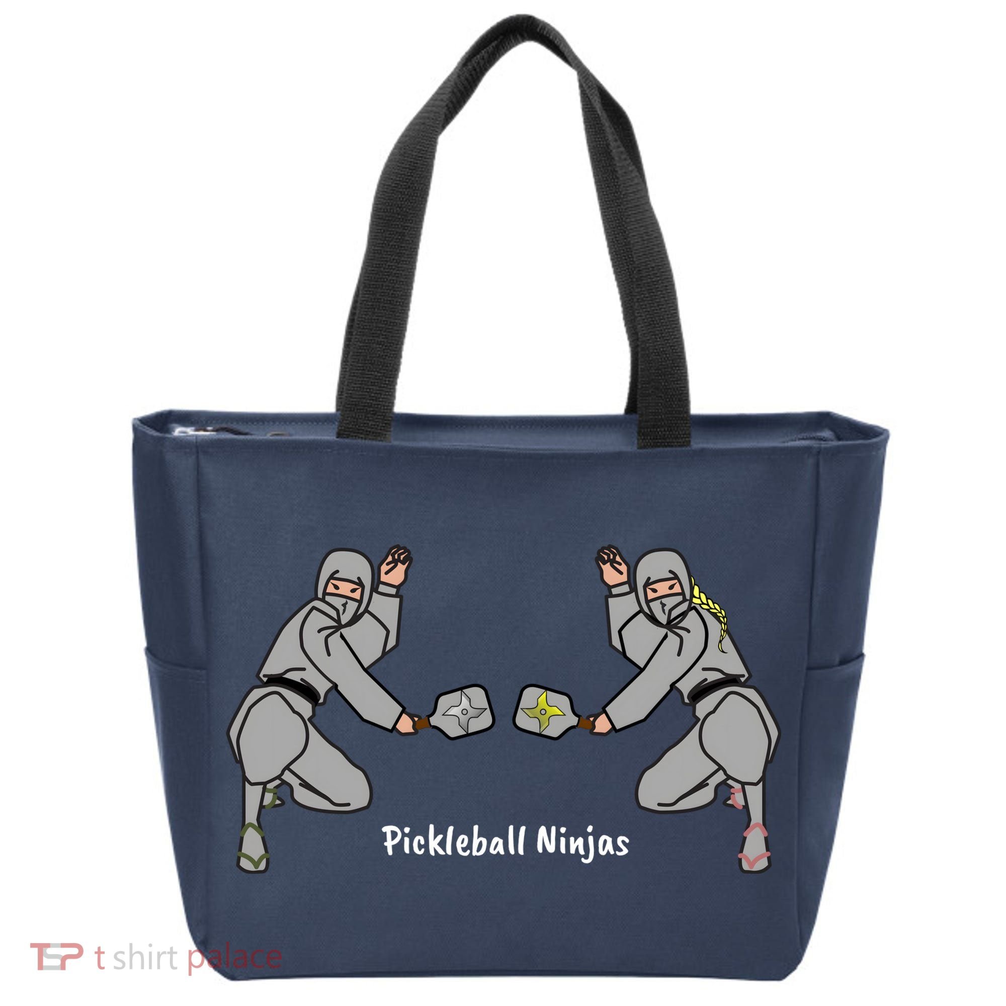 Fun Pickleball, Pickleball Ninja Mixed Doubles, Pickleball For Life Tote Bag