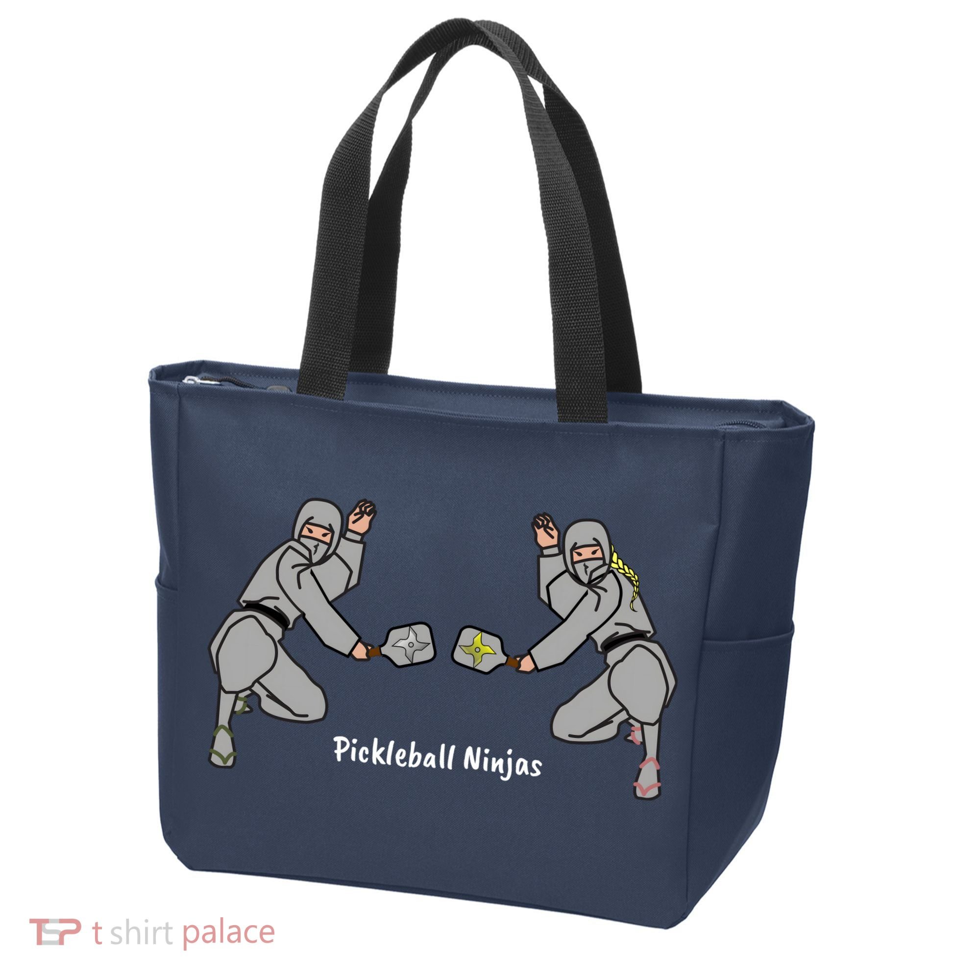Fun Pickleball, Pickleball Ninja Mixed Doubles, Pickleball For Life Tote Bag