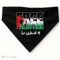 Free Palestine Palestine Strong USA-Made Doggie Bandana thumb 0